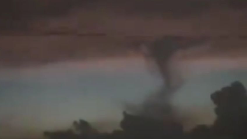 Pobladores captan en VIDEO tornado en Zaragoza, Coahuila