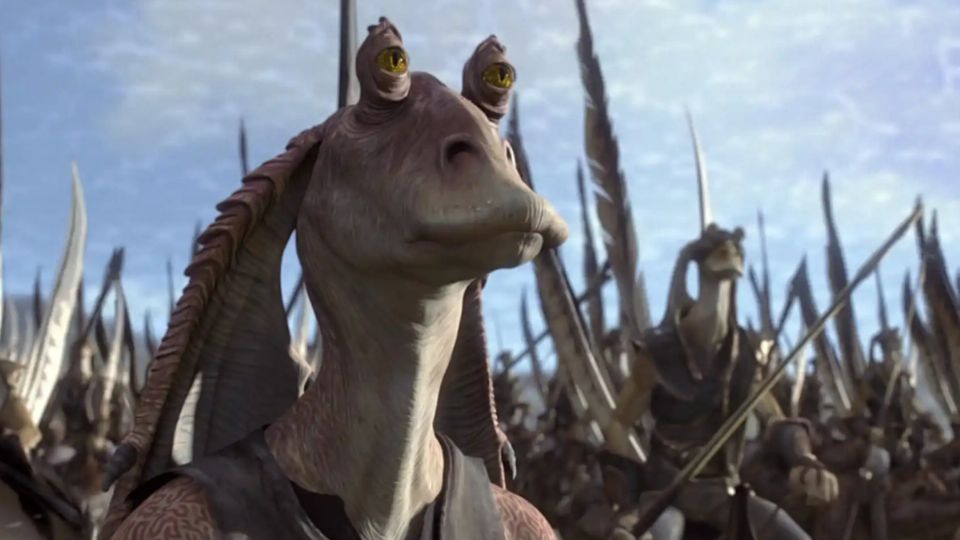 Jar Jar Binks es uno de los personajes más odiados en la saga.