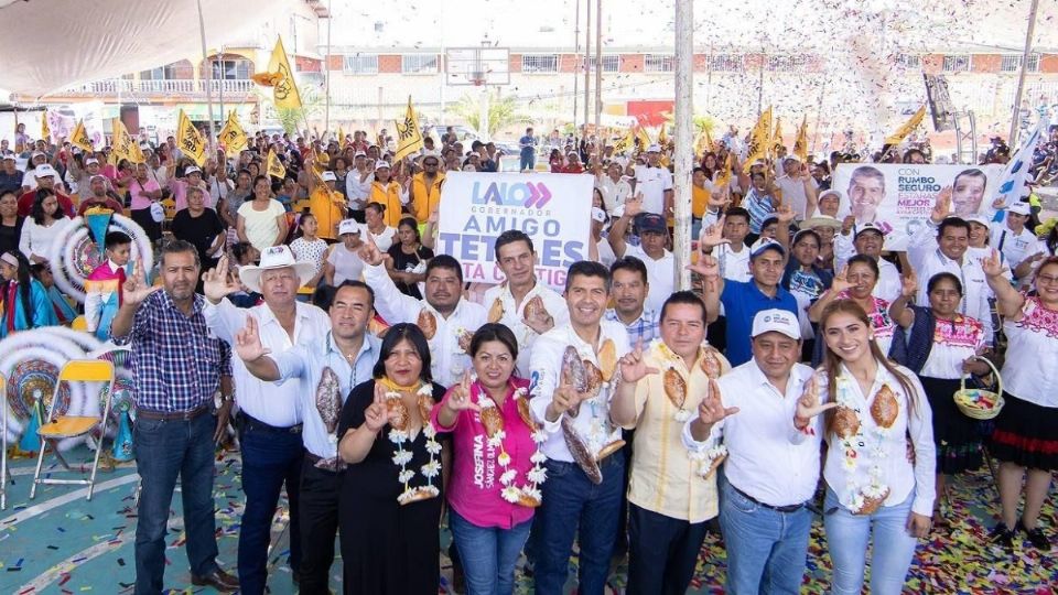 En estos eventos contó con la presencia de las y los candidatos a la Presidencia Municipal de Yaonahuac, Jesús Salazar y de Tlatlauquitepec Freddy Benavides