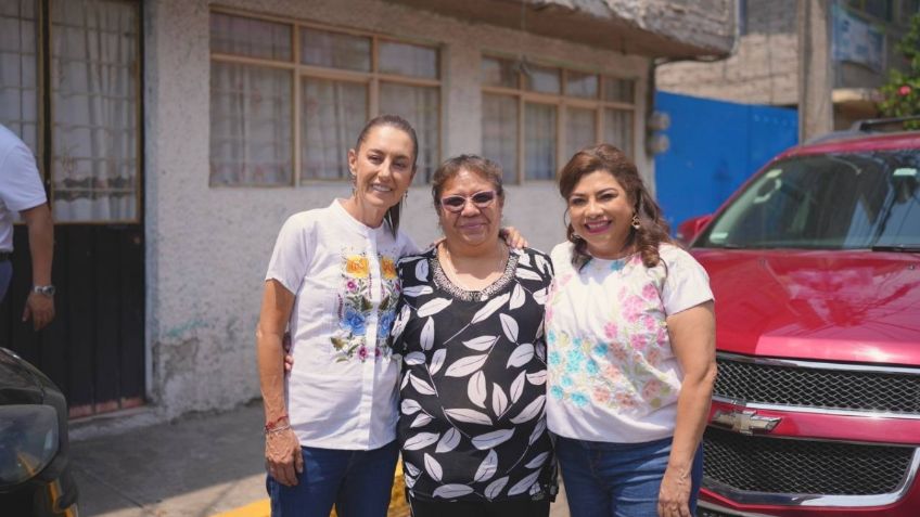 Claudia Sheinbaum visita la casa de Clara Brugada