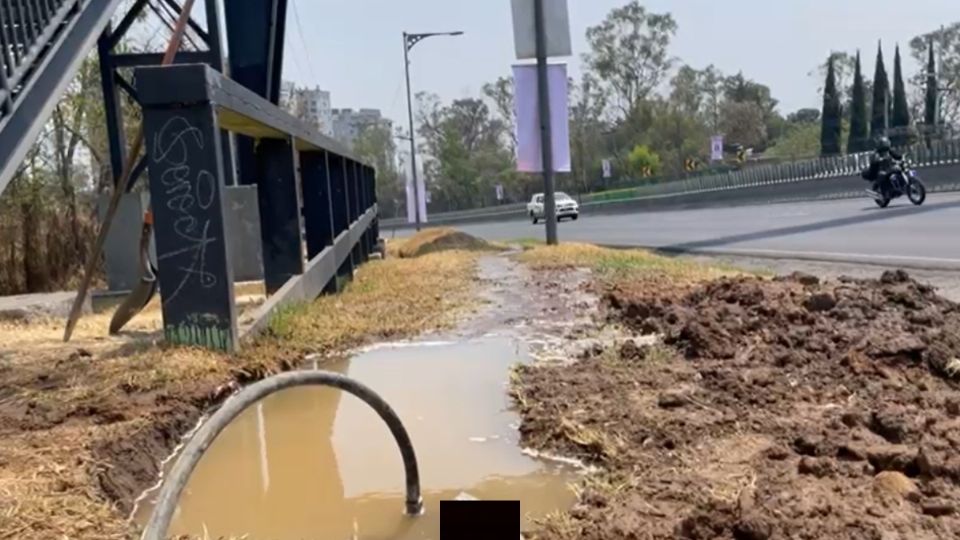 Fuga de agua en Cuajimalpa