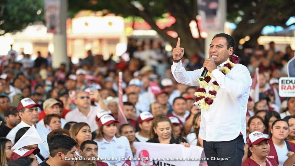 Eduardo Ramírez, candidato a la gubernatura de Chiapas.