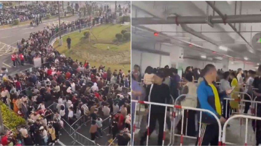 No solo en México, así es como miles abarrotan tienda de Costco durante inaguración en China: VIDEO