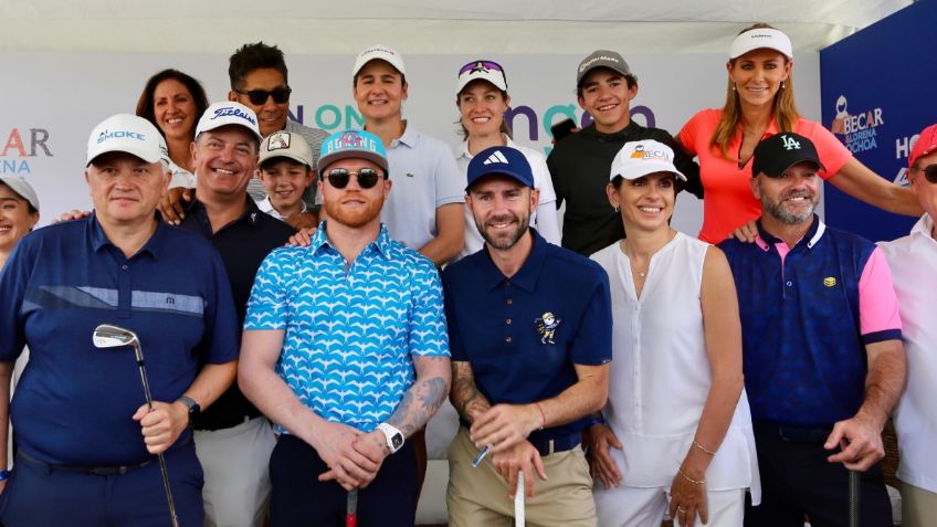 Canelo Álvarez, Jorge Campos y Lorena Ochoa juegan golf mientras recaudan fondos