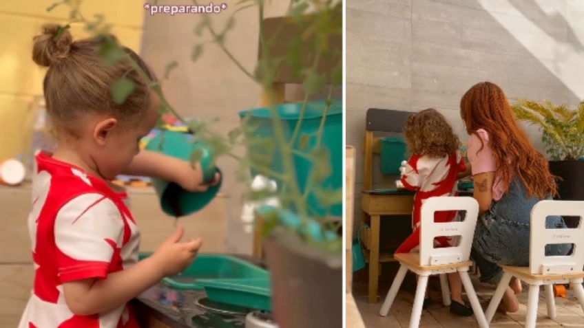 Niña de dos años enamora en redes con los chocolates de tierra que hizo para su mamá