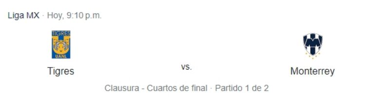 tigres vs rayados en vivo