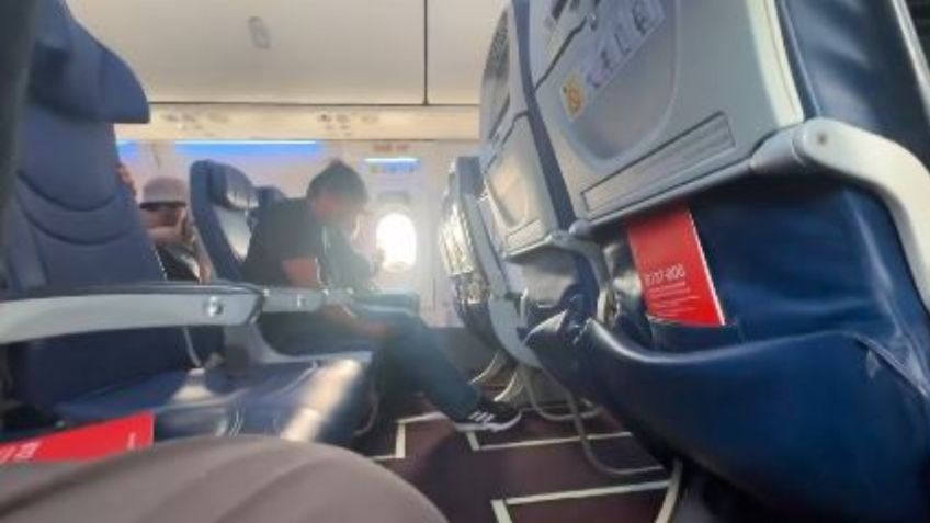 Graban pasajeros minutos de terror durante aterrizaje de emergencia en avión de Aeroméxico en Guadalajara