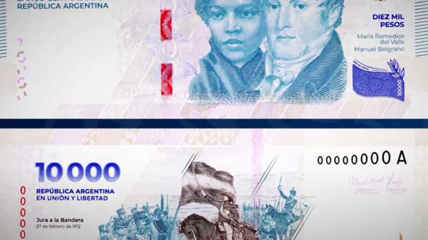 ¿Por qué Argentina sacó un billete millonario de 10.000 pesos?