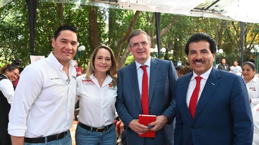 Rumbo al mundial 2026: presentan Hannah de Lamadrid y Marcelo Ebrard pabellón México