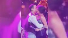 VIDEO: Ángela Aguilar y Christian Nodal se dan su primer beso en un concierto