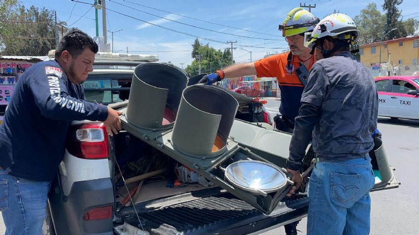 Cae semáforo en la colonia Guelatao, en Iztapalapa