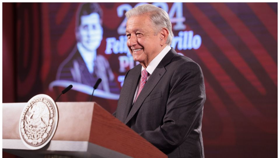 El presidente de México, Andrés Manuel López Obrador (AMLO), en la conferencia de prensa matutina.