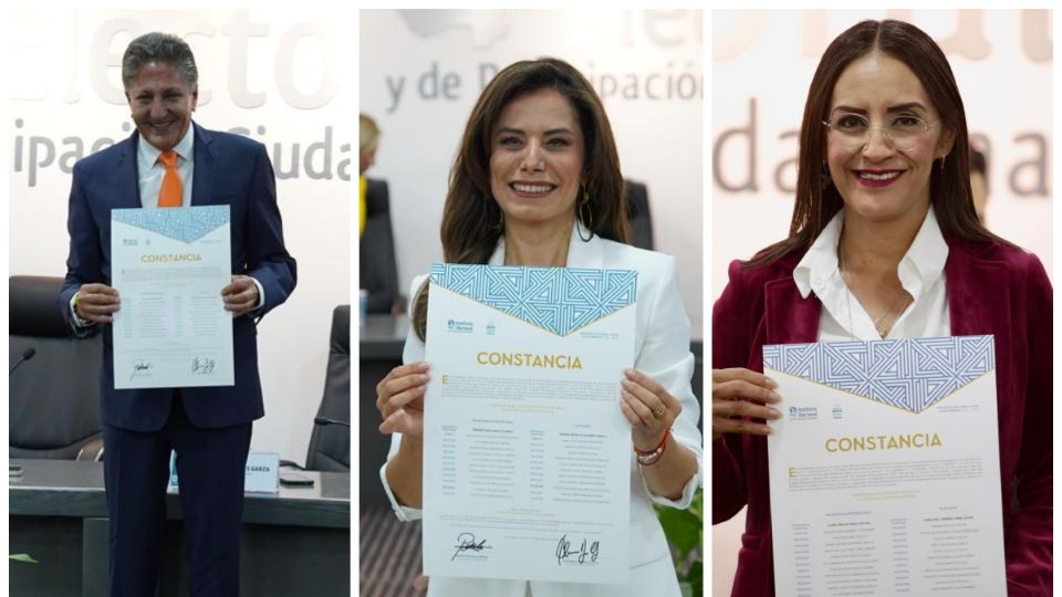 IEPC de Jalisco entregó la constancia de mayoría a los alcaldes electos Juan José Frangie, Verónica Delgadillo, y Laura Imelda Pérez.