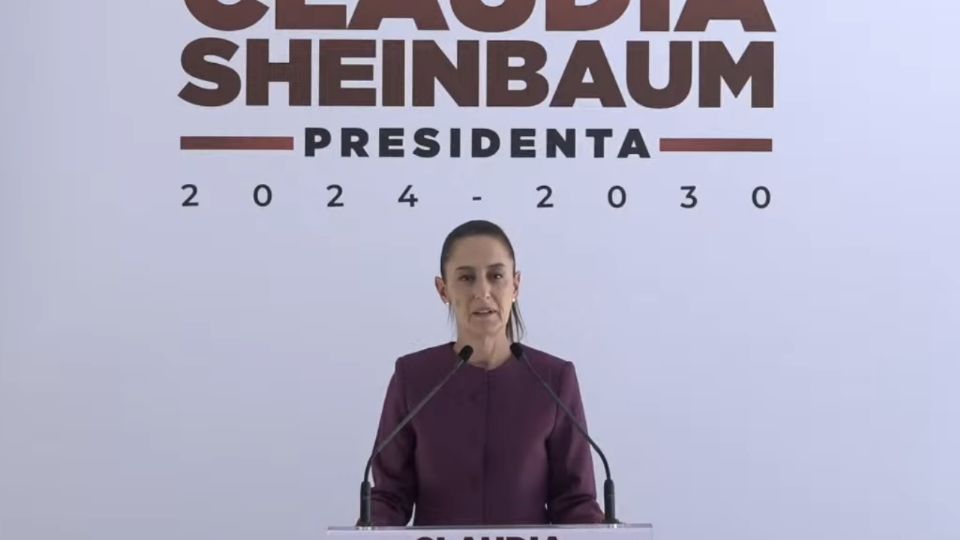 Claudia Sheinbaum Pardo, virtual presidenta electa, en conferencia de prensa.