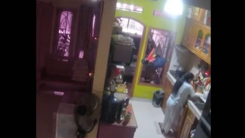 IMÁGENES IMPACTANTES: capta explosión de un tanque de gas dentro de una cocina en Veracruz