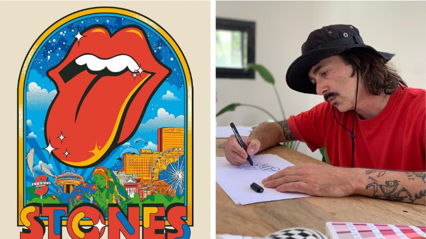 Conoce a George Manta, el ilustrador argentino que creó la imagen para la gira de The Rolling Stones