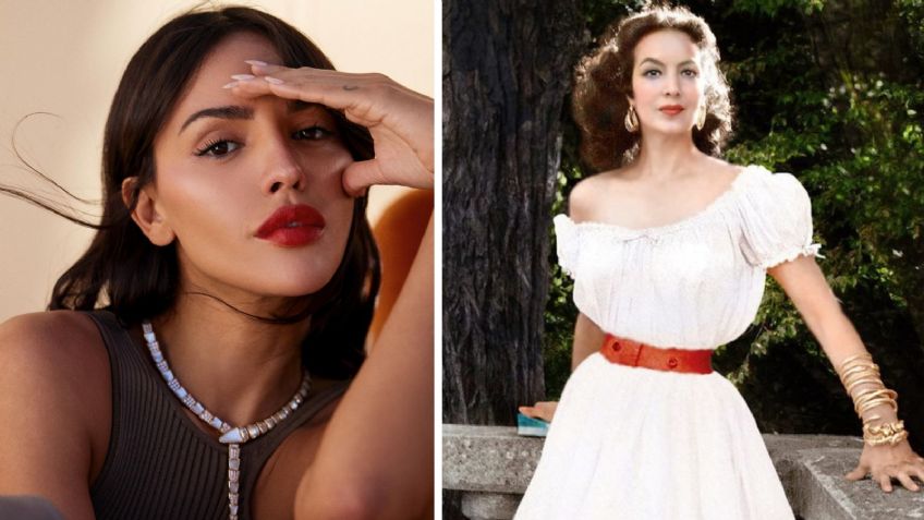 Eiza González evoca a María Félix con su look retro que incluye gafas de sol y mascada