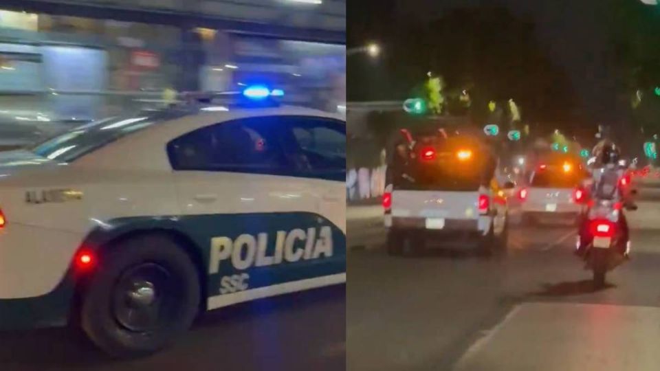 Lso dos menores de edad fueron escoltados por la policía.