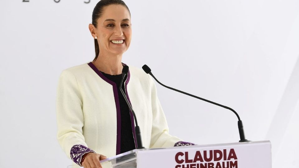 Conferencia de prensa de la virtual ganadora a la Presidencia de la República, Claudia Sheinbaum Pardo en su casa de Campaña este medio día.