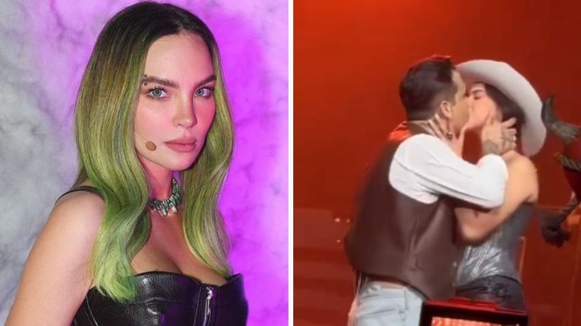 "Hoy me sentí bonita", Belinda en vestido ajustado olvida el escándalo por el beso de Christian Nodal y Ángela Aguilar