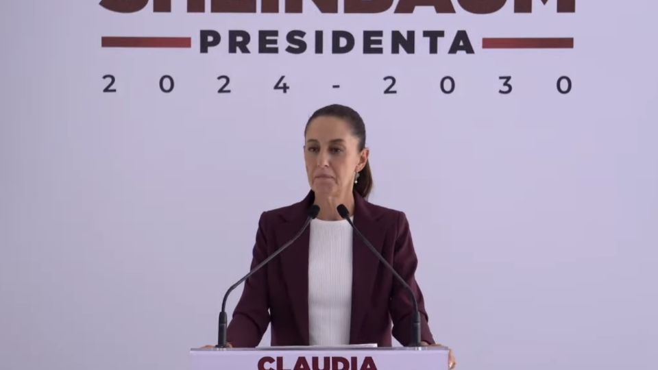 Claudia Sheinbaum Pardo, virtual presidenta electa, en conferencia de prensa.