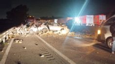 Carambola entre autos y tráilers provoca cierre de la autopista México-Puebla