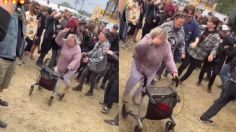 Abuelita de Suecia se une a un slam con metaleros y se hace viral: VIDEO