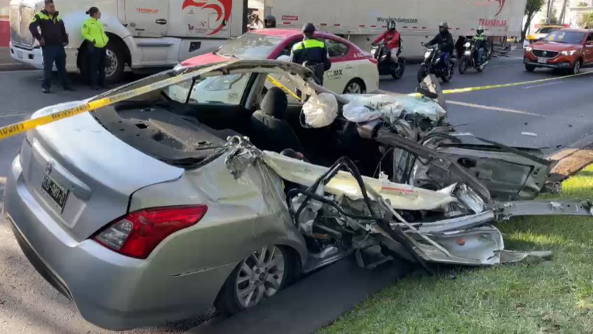 Aparatoso choque deja un muerto en Periférico y avenida Michoacán