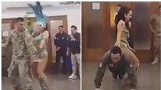 VIDEO: Militares destejan el Día del Padre con bailarinas y se meten en problemas