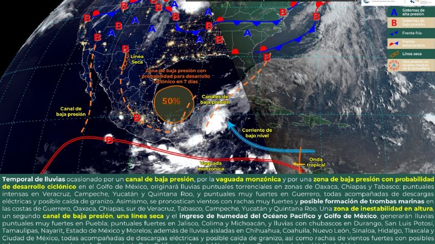 Huracán Alberto: cómo va la formación hoy, sábado 15 de junio 2024