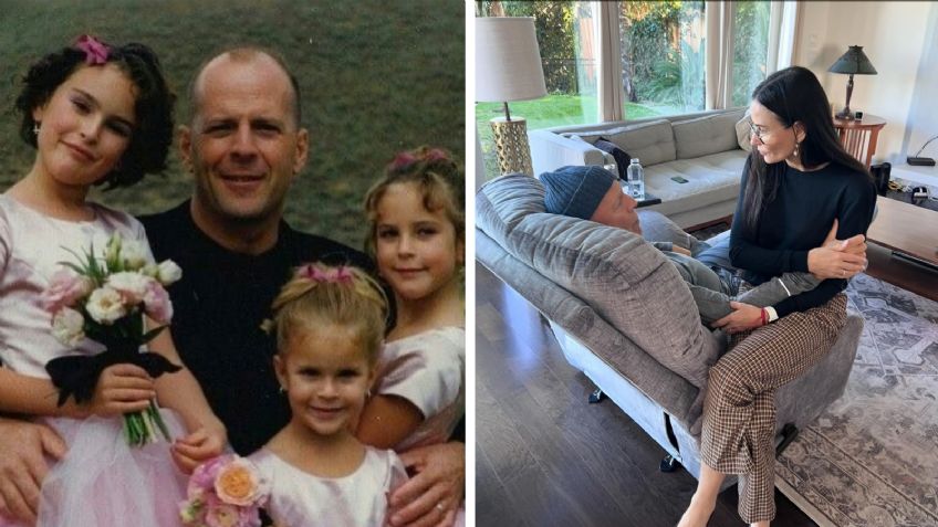 Demi Moore celebra a su exesposo, Bruce Willis, por el Día del Padre y publica conmovedoras fotos familiares