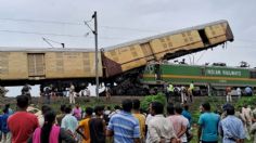 Choque de trenes de carga en India deja 9 muertos