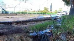 Reportan mega fuga de agua en la carretera México-Toluca