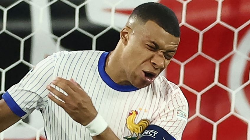 Kylian Mbappé se fractura la nariz durante su primer partido con Francia en la Eurocopa 2024