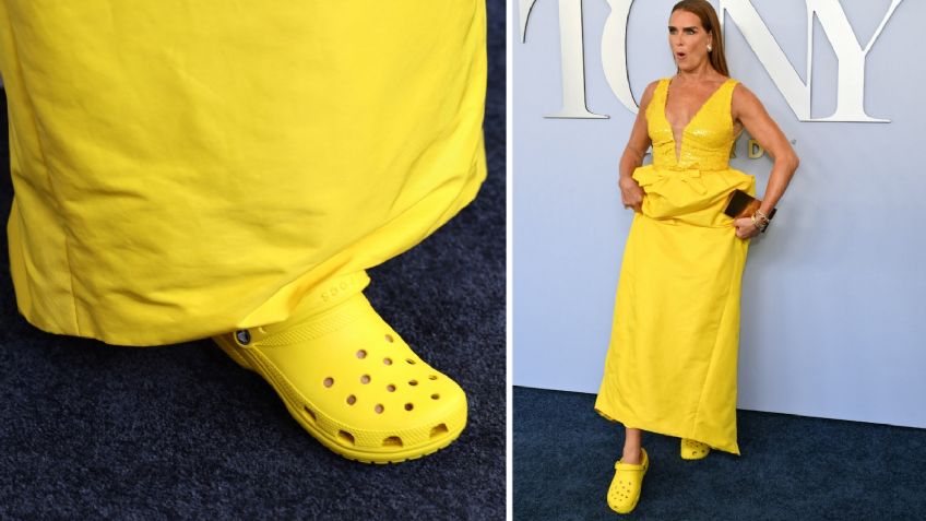 Brooke Shields sigue causando furor por usar chanclas en los Premios Tony y explica la razón de su audaz look