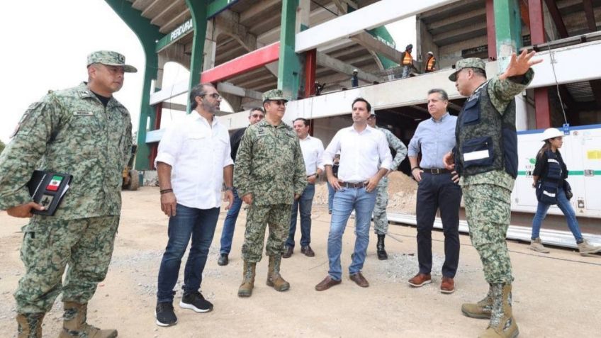 Presentan trabajos de renovación del Estadio de Béisbol Kukulcán Álamo