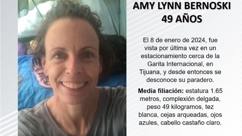 Buscan a Amy Lynn Bernoski, estadounidense que desapareció en Tijuana