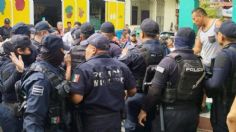 Violenta protesta en San Andrés Tuxtla deja un carnicero muerto y nueve policías detenidos