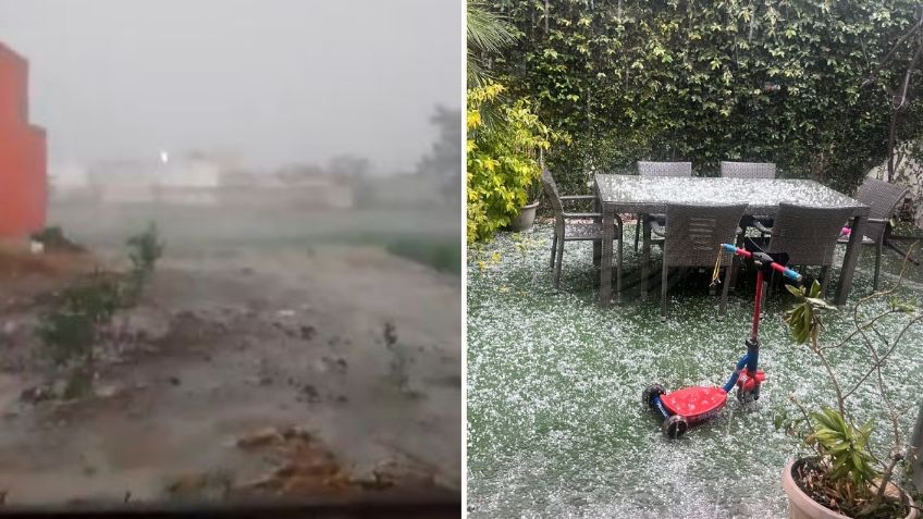 VIDEOS: así se vivió la intensa granizada que azotó la capital de Puebla