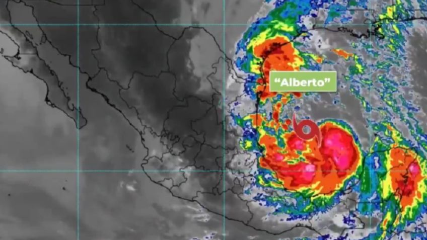 A qué hora tocará tierra Alberto: minuto a minuto de su trayectoria en el Golfo de México