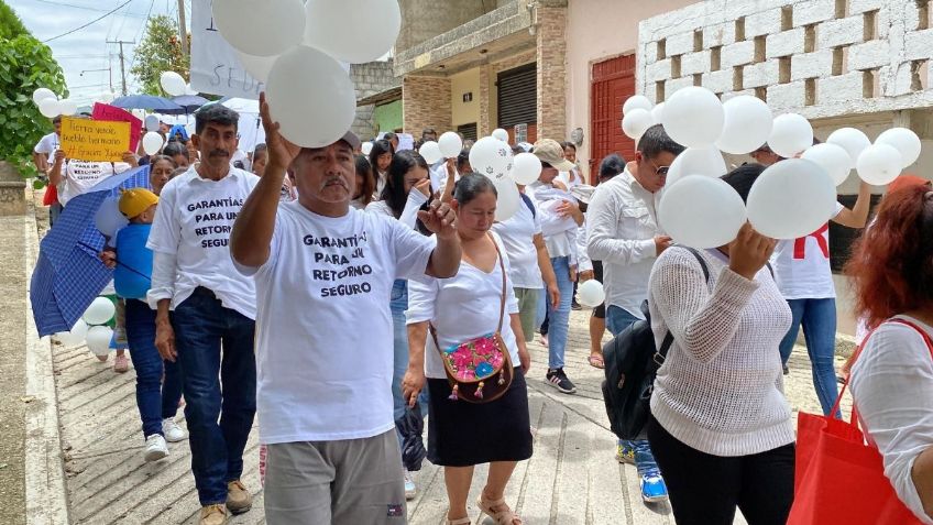 Habitantes de Tila, Chiapas marchan para pedir paz