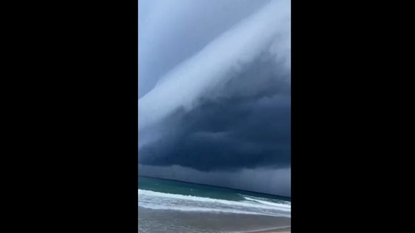 VIDEO: Captan la presencia de nubes rotor en Tamaulipas por Tormenta Tropical Alberto