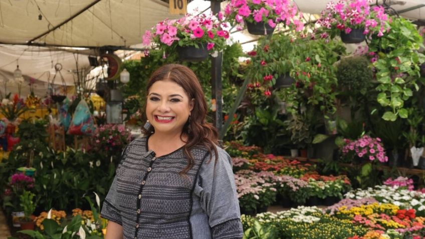 Brugada visita mercado de plantas y flores de Cuemanco