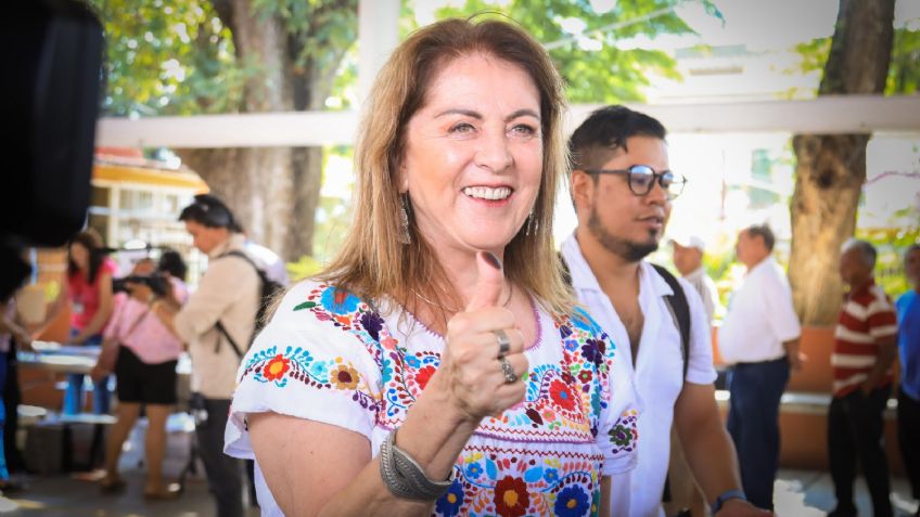 En Morelos, vota la candidata Margarita González Saravia