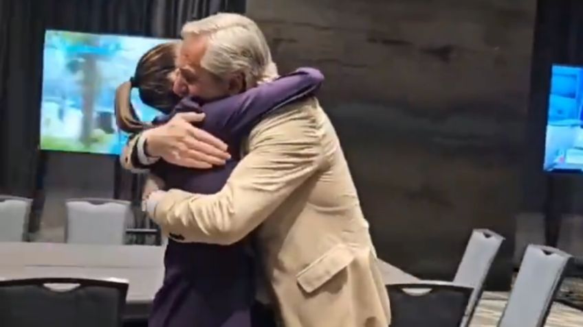 Alberto Fernández celebra los resultados de México con Claudia Sheinbaum