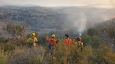 Combaten incendios forestales en ambos lados de la frontera