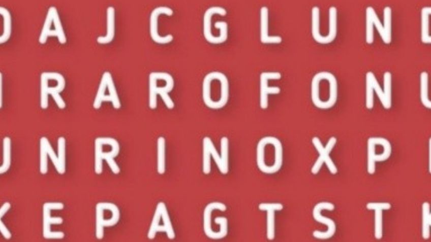 Sólo una mente de un genio puede encontrar la palabra ‘LAGARTO’ en menos de 5 segundos