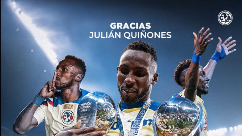 Julián Quiñones se va del América y así fue su emotiva despedida, “Gracias Americanistas”