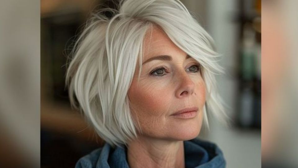 Este corte y color de cabello es perfecto e ideal para mujeres mayores de 45 años