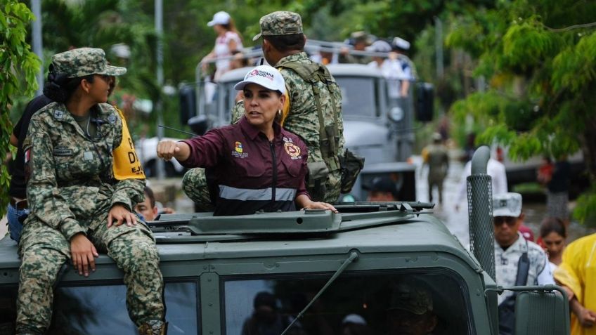 Mara Lezama agradece a Sedena labores de apoyo y rescate en Chetumal